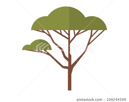 Tree vector illustration. Climate conditions directly impact growth and distribution patterns trees The biological processes trees contribute to overall health and balance ecosystems Living organisms 109244599