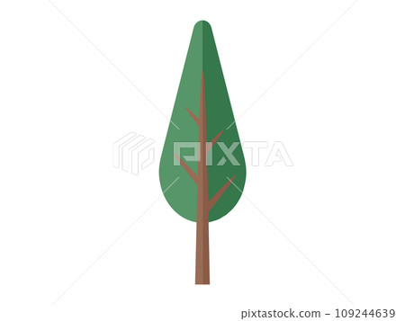Tree vector illustration. The growing presence vegetation enhances ecological balance Trees play crucial role in maintaining health and vitality environment Nature thrives through interconnectedness 109244639