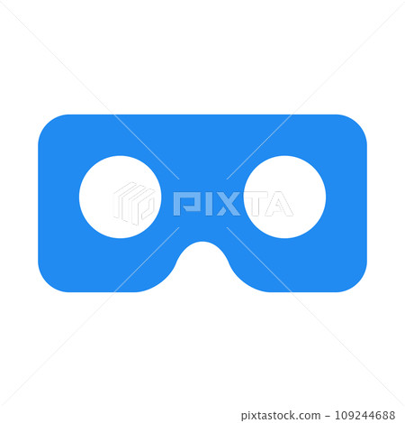 Color style icons representing VR, masks, goggles and simulated experiences Color style icons representing VR, masks, goggles and simulated experiences 109244688