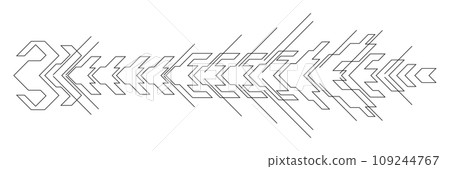 Cyber abstract design. Digital neo tribal style. Cyber abstract design. Digital neo tribal style. 109244767