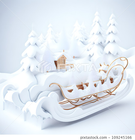 Sleigh ride Christmas soft white color wallpaper Sleigh ride Christmas soft white color wallpaper 109245166