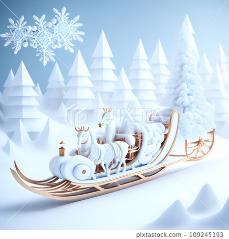 Sleigh ride Christmas soft white color wallpaper Sleigh ride Christmas soft white color wallpaper 109245193