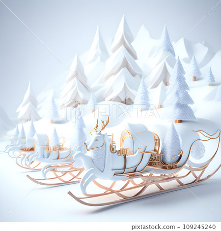 Sleigh ride Christmas soft white color wallpaper Sleigh ride Christmas soft white color wallpaper 109245240