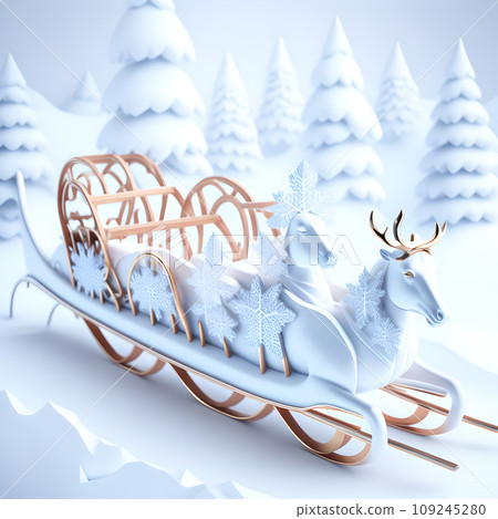 Sleigh ride Christmas soft white color wallpaper Sleigh ride Christmas soft white color wallpaper 109245280