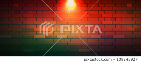 The red brick wall horizontal format background template 109245927
