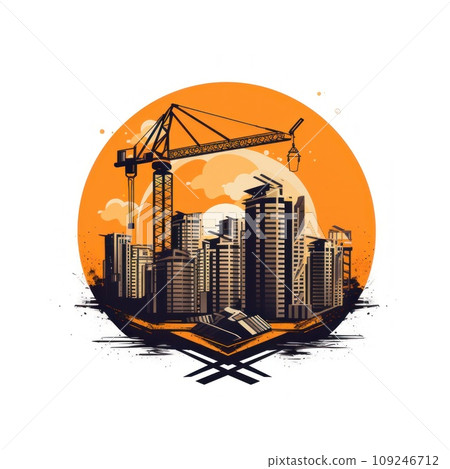 logo of construction company 109246712
