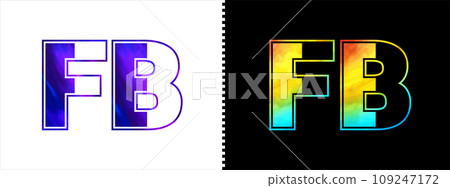 Letter FB logo design vector template. Creative modern luxurious logotype for corporate business identity Letter FB logo design vector template. Creative modern luxurious logotype for corporate business identity 109247172