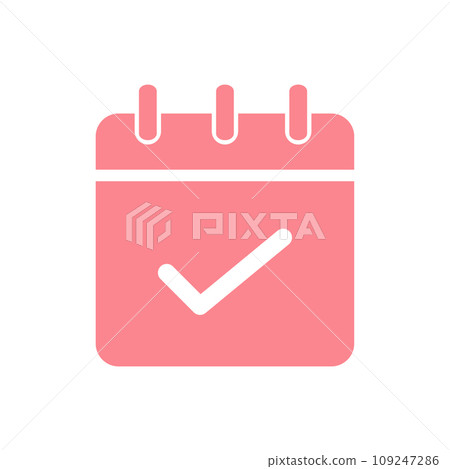 Calendar Icon. Calendar Flat Icon Symbol Vector Illustration 109247286