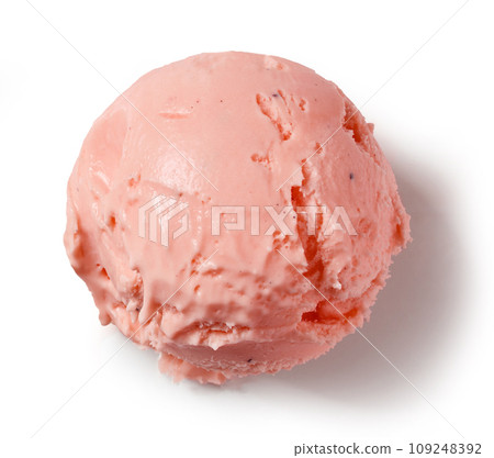 pink ice cream scoop pink ice cream scoop 109248392