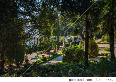 The Miramare garden in Trieste, situated above the Adriatic sea. Italy The Miramare garden in Trieste, situated above the Adriatic sea. Italy 109248659