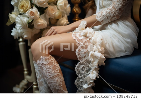 Bride's outfit under the wedding dress 109248712