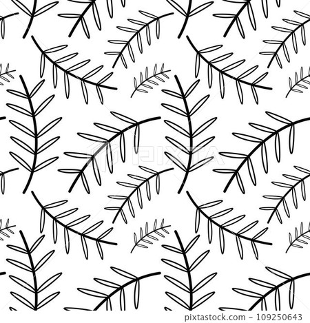 Seamless floral pattern element vector shape doodle plant abstract texture background illustration for digital paper and print materials. Seamless floral pattern element vector shape doodle plant abstract texture background illustration for digital paper and print materials. 109250643