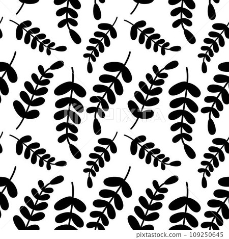 Seamless floral pattern element vector shape doodle plant abstract texture background illustration for digital paper and print materials. Seamless floral pattern element vector shape doodle plant abstract texture background illustration for digital paper and print materials. 109250645