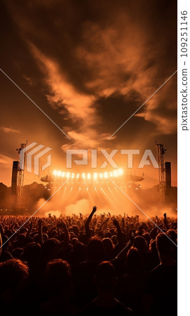 A big pop concert or festival 109251146