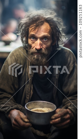 Homeless people in homeless shelter 109251163