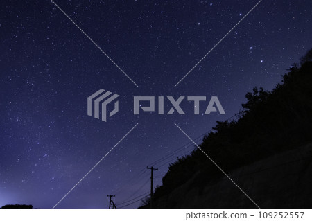 Spring starscape: rising Big Dipper, setting Cassiopeia Spring starscape: rising Big Dipper, setting Cassiopeia 109252557
