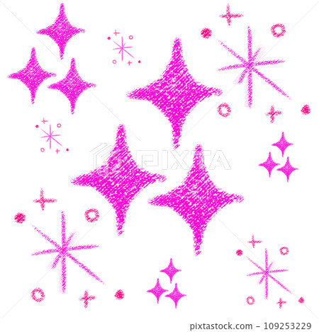 Glitter crayon touch illustration 109253229