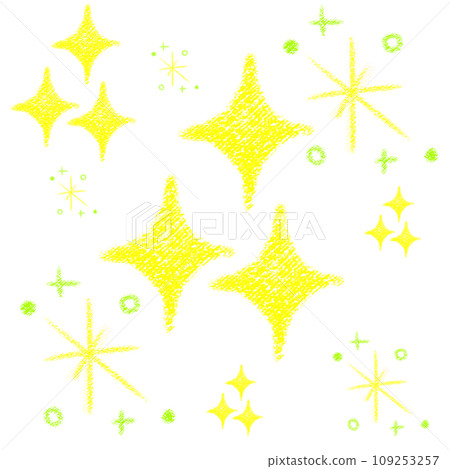 Glitter crayon touch illustration 109253257