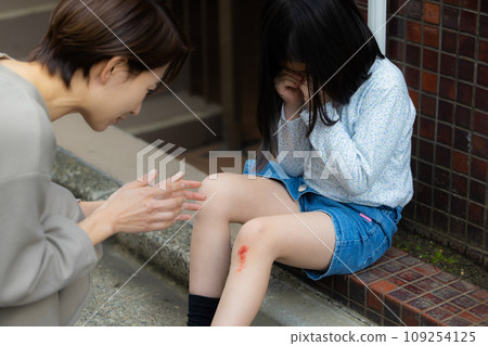 兒童受傷圖片（受傷為特殊化妝） 109254125