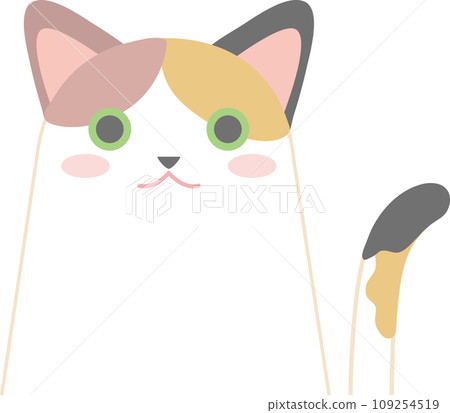 Calico cat_Cat illustration 109254519