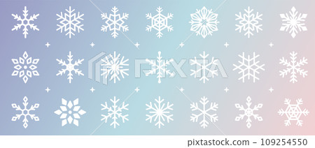 雪水晶插圖 109254550