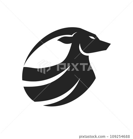 Oryx Logo template Isolated. Brand Identity. Icon Abstract Vector graphic Oryx Logo template Isolated. Brand Identity. Icon Abstract Vector graphic 109254688