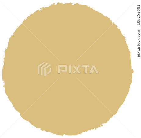 手繪圓圈插畫金色 109255082