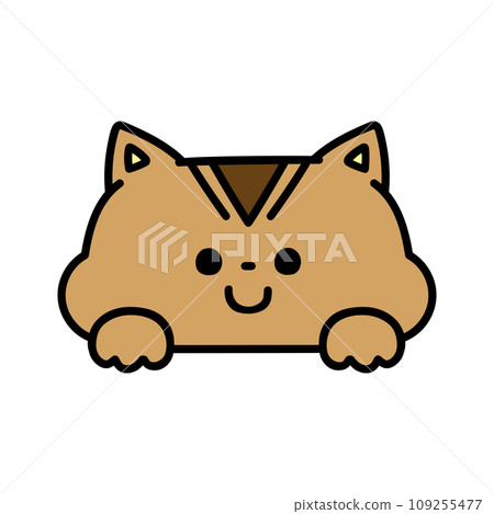 Cute squirrel peeking out Cute squirrel peeking out 109255477