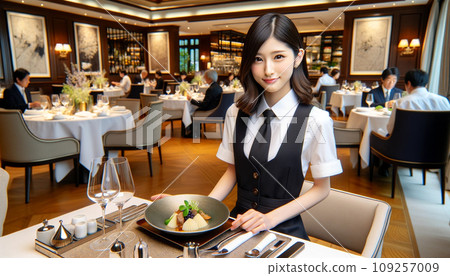 日本美女在法國餐廳打工 日本美女在法國餐廳打工 109257009