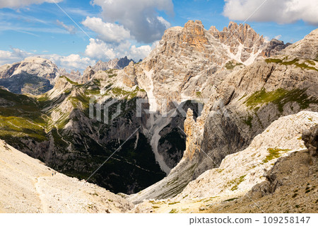 Panoramic view of Dolomites, Northern Italy 109258147