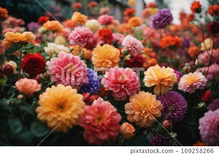 色彩鮮豔的花朵 色彩鮮豔的花朵 109258266