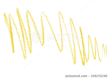 Yellow pencil strokes isolated on white background. Yellow pencil strokes isolated on white background. 109258280