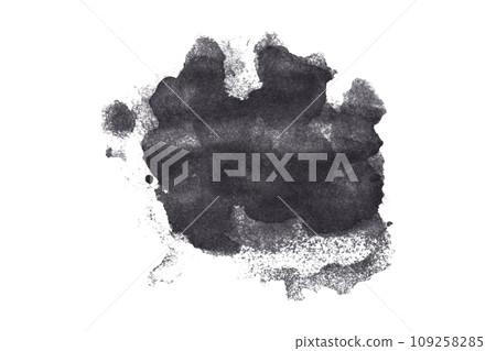 black gray watercolor background. Artistic hand paint. isolated on white background black gray watercolor background. Artistic hand paint. isolated on white background 109258285