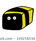 gold cheese with the cartoon face 109258536