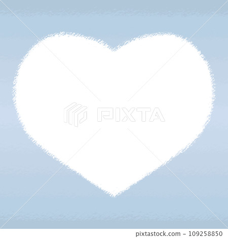 Heart photo frame crayon touch illustration [1:1] 109258850