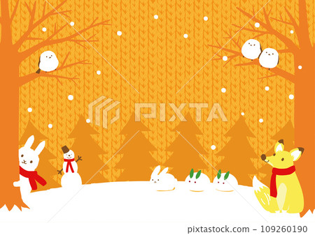 冬天的風景和動物 冬天的風景和動物 109260190