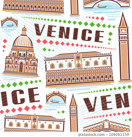 Vector Venice Seamless Pattern Vector Venice Seamless Pattern 109261159