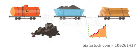 Natural Resources Industrial Extraction Item and Element Vector Set Natural Resources Industrial Extraction Item and Element Vector Set 109261437