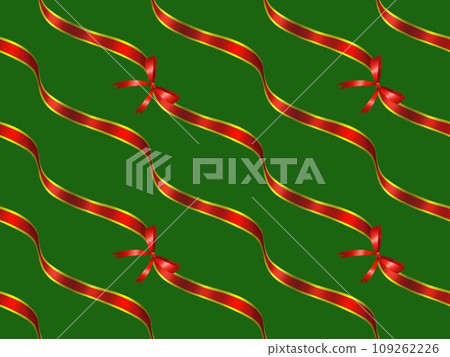 Red ribbon seamless pattern E-1 109262226