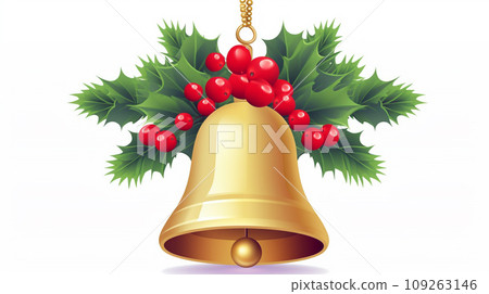Holly and Berries Bell 109263146