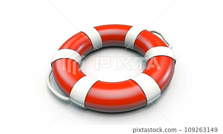 Nautical Lifebuoy Close-up 109263149