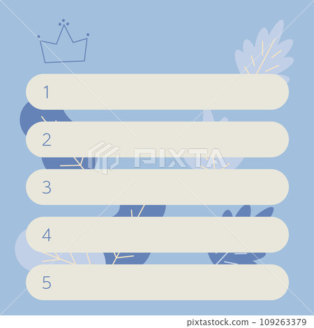 Ranking table from 1st to 5th place 109263379