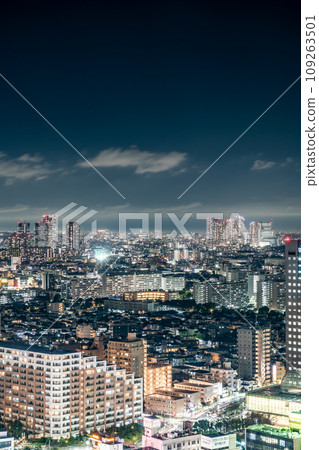 [Kanagawa Prefecture] Night view of the city towards Musashikosugi from Kawasaki 109263501