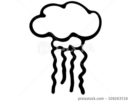 Black and White Jellyfish Isolated on White Background. Black and White Jellyfish Isolated on White Background. 109263516