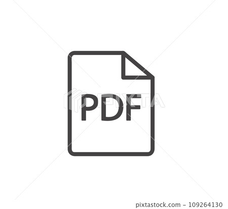 file PDF icon vector illustration 109264130