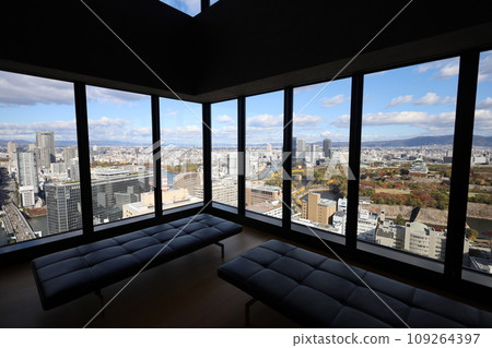 Osaka in November, Osaka Castle Park with autumn leaves, Osaka Business Park with a view of Osaka Castle in the autumn sky, a new hotel Osaka in November, Osaka Castle Park with autumn leaves, Osaka Business Park with a view of Osaka Castle in the autumn sky, a new hotel 109264397