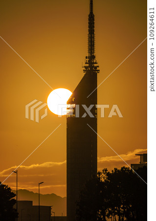 Sunset at Fukuoka Tower Sunset at Fukuoka Tower 109264611