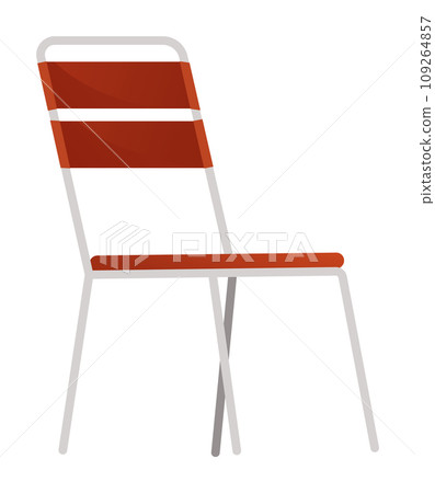 Backyard bbq grill design element. Chair. Home backyard barbecue equipment. Vector cartoon illustration 109264857