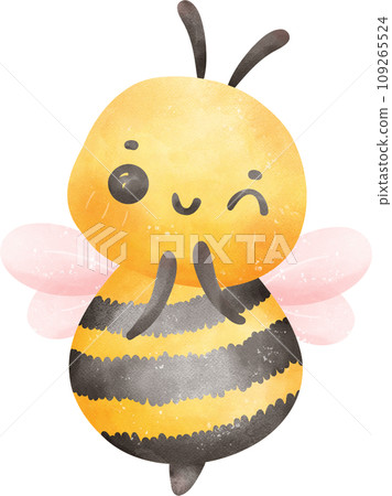 Cute Honey bee watercolor Cute Honey bee watercolor 109265524
