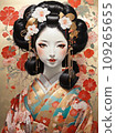 Geisha wearing a hairpin 109265655